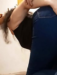 Aged housewife is trying to seduce