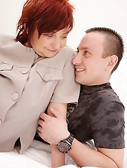 Horny housewife enjoying a hard younger cock