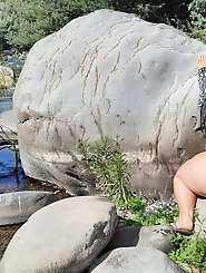 Sunning in Sexy Purple Bikini