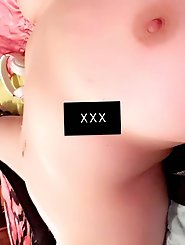 Experienced momma is posing naked in public