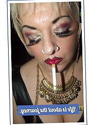 Voluptuous mature chick is playing herself