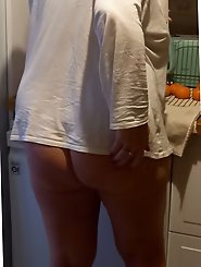 An attractive older woman is attempting to be dishonest.