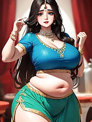 Mature woman in an enticing outfit