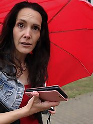 The skinny Austrian woman of a certain age, Mia Moon, goes through the casting process with a German scout.